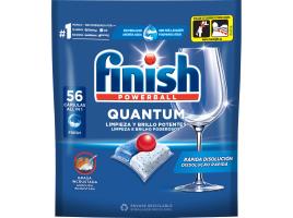 Detergente Loiça Máquina Finish Quantum Regular 56 Pastilhas