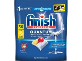 Detergente Loiça Máquina Finish Quantum Limão 56 Pastilhas