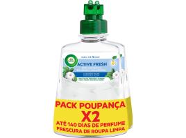 Ambientador Eléctrico Airwick Recarga Active Fresh Algodao 2x224 Ml