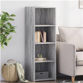 vidaXL Armário alto 40x41x124 cm derivados de madeira sonoma cinza