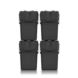 Keden Sortibox Set Of 4 Trash Cans For Recycling 100l