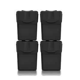 Keden Sortibox Set Of 4 Trash Cans 80l
