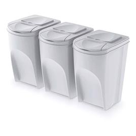 Keden Sortibox Set Of 3 Recycling Bins 3x35l
