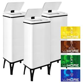 Wellhome Smart Trash Cans 60l 3 Units