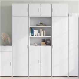 vidaXL Armário de arrumação 70x42,5x225 cm derivados de madeira branco