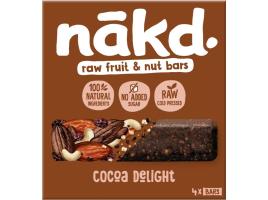 Barras Nakd Cruas Fruta Cacau Delight 4x35g