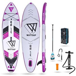 Wattsup Jelly 9´ 6´´ Woman Paddle Surf Set Rosa 290 cm / 76 cm