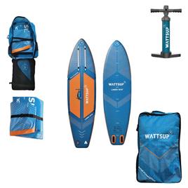 Wattsup Lined 10´2´´ Inflatable Paddle Surf Set Azul 310 cm / 84 cm