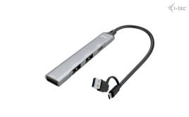 Hub i-tec USB-A/USB-C 1x USB-C 3.1 + 3x USB 2.0 - Metal