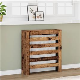 vidaXL Cobertura de radiador derivados de madeira madeira velha