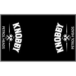 Knobby Petrol Heads Floor Mat Preto 160 x 100 cm