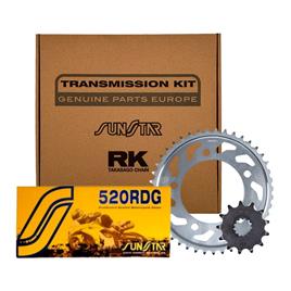 Sunstar Kckt0008-rdg 520rdg Transmission Kit Dourado 17t / 42t