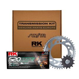 Rk Krcsu0004-xso2 525sunstar Transmission Kit Prateado 17t / 43t