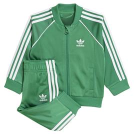 Adidas Originals Adicolor Sst Infant Tracksuit Verde 6-9 Months Rapaz