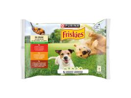 Comida Húmida Cão Adulto Friskies Gelatina Vaca/frango/borrego 4x85g