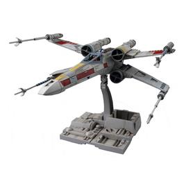 Bandai Star Wars Star Wars Plastic Model Kit 1/72 X Wing Starfighter Figure Prateado