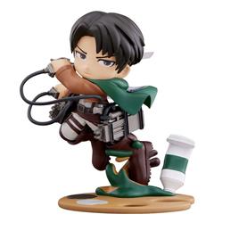 Bushiroad Attack On Titan Palverse Pvc Levi 11 Cm Statue Castanho