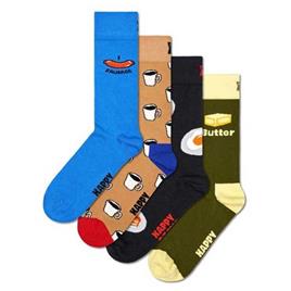 Hs By Happy Socks Breakfast Gift Set Long Socks 4 Pairs  EU 36-40 Homem