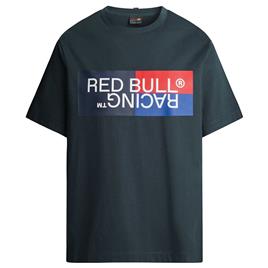 Red Bull Racing Colour Block Logo Tee Short Sleeve T-shirt Azul,Cinzento L Homem