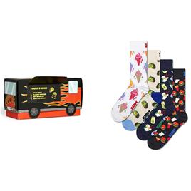 Hs By Happy Socks Food And Truck Gift Set Long Socks 4 Pairs  EU 36-40 Homem