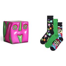 Hs By Happy Socks Yearsper Cube Gift Set Long Socks 3 Pairs  EU 36-40 Homem