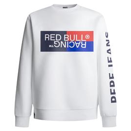 Red Bull Racing Colour Block Graphic Crew Sweatshirt Branco XL Homem