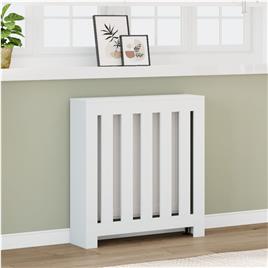 vidaXL Cobertura de radiador 78x20x82 cm derivados de madeira branco