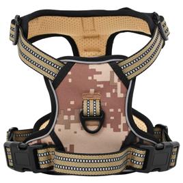 vidaXL Peitoral para cães com faixas refletoras ajustável XL