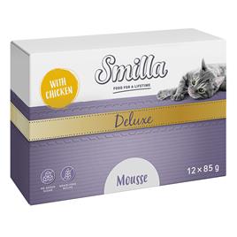 Smilla Deluxe 12 x 85 g comida húmida para gatos a preço especial! - Mousse - Com frango