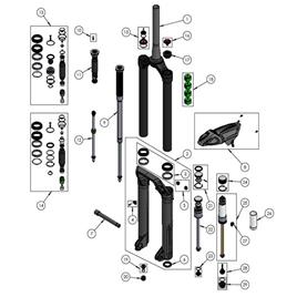 Dvo Onyx 38 Wp Ref 9 Damper Cartridge Prateado