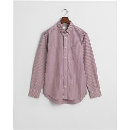 Gant Reg Stripe Long Sleeve Shirt Vermelho 3XL Homem
