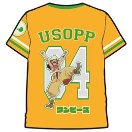 One Piece Ussop yellow sport T-shirt size L