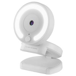 Webcam MARS GAMING MWPRO PRO 1920X1080 FHD, LIGHT RING, 90º FOV, GLASS, WHITE