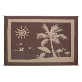 Stylish Camping Beach Paradise Mat Castanho 2.43 x 3.35 m
