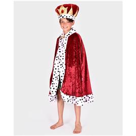 Den Goda Fen Royal Cloak Child Costume Vermelho 3-8 Years