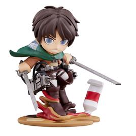 Bushiroad Attack On Titan Palverse Pvc Eren Yeager 11 Cm Statue Castanho