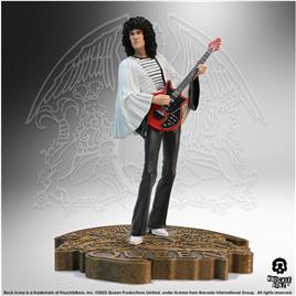 Knucklebonz Queen Rock Iconz Brian May Ii Sheer Heart Attack Era 23 Cm Statue Castanho