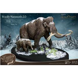 X-plus Historic Creatures The Wonder Wild Series The Woolly Mammoth 20 22 Cm Statue Castanho