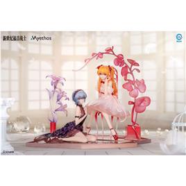 Myethos Evangelion Pvc 1/7 Rei Ayanami & Asuka Shikinami Langley: Whisper Of Flower Ver Set Statue Rosa