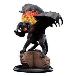 Weta Workshop Lord Of The Rings Mini The Balrog In Moria 19 Cm Statue Castanho