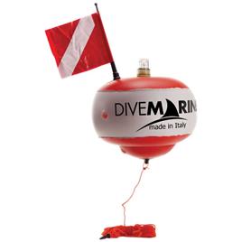 Divemarine Hole Lamp Holder And 20 M Floating Line Signaling Buoy Laranja