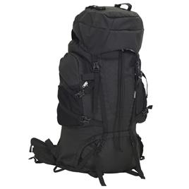 vidaXL Mochila para caminhadas 80 L tecido oxford preto
