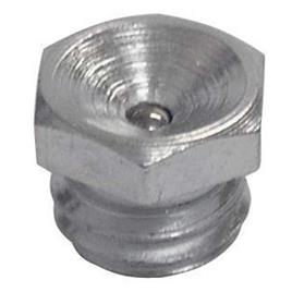 Umeta (r.1/4-19 Bspp X L.14 X 14 ) Straight Lub Type Concave Grease Nipples 25 Units Prateado