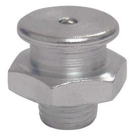 Umeta (r.3/8-19 Bspp X L.18 X 17) Straight Flat Head Grease Fittings 25 Units Prateado