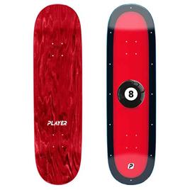 Player 8 Ball 8.5´´ Skateboard Deck Vermelho 31.5 Inches