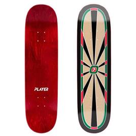 Player Darts 8.38´´ Skateboard Deck Vermelho 31.5 Inches