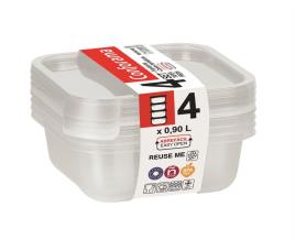 Set recipientes fresh quadrado