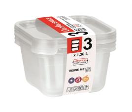 Set recipientes fresh quadrado