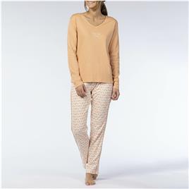 Pijama de mangas compridas em algodão, Melissa Brown