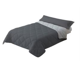 Edredão enchimento 300gr cama reversível bicolor